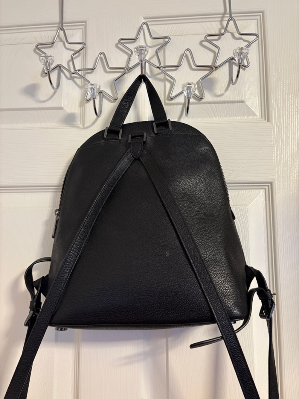 Michael Kors Black Leather Backpack - Picture 2 of 2